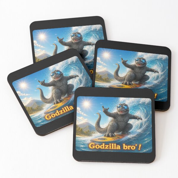 Item preview, Godzilla Bro': Let's surf! designed and sold by NubesDesignCH.