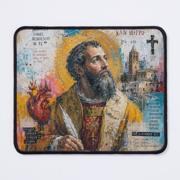 Item preview, Saint Augustine of Hippo Painting – Faith, Philosophy and Wisdom designed and sold by GalleryKauffeld.