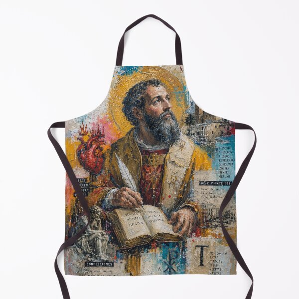 Item preview, Saint Augustine of Hippo Painting – Faith, Philosophy and Wisdom designed and sold by GalleryKauffeld.