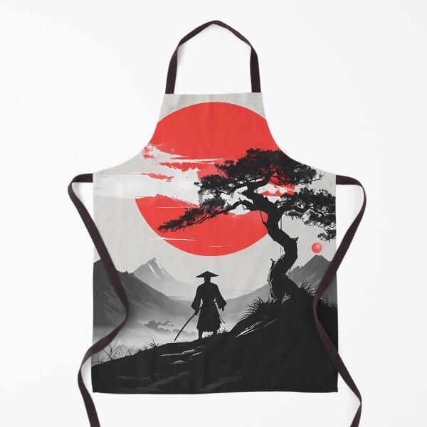 Item preview, Samurai under the Red Sun – Minimalist Japanese Art designed and sold by Artdavesalzburg.