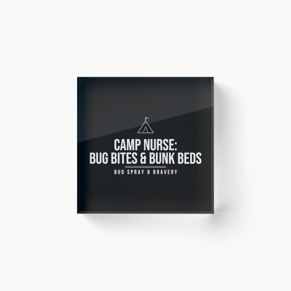 Item preview, Camp Nurse: Bug Bites & Bunk Beds Nurse Shirt designed and sold by The Tee Collective.