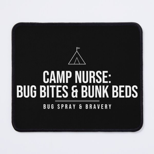 Item preview, Camp Nurse: Bug Bites & Bunk Beds Nurse Shirt designed and sold by The Tee Collective.