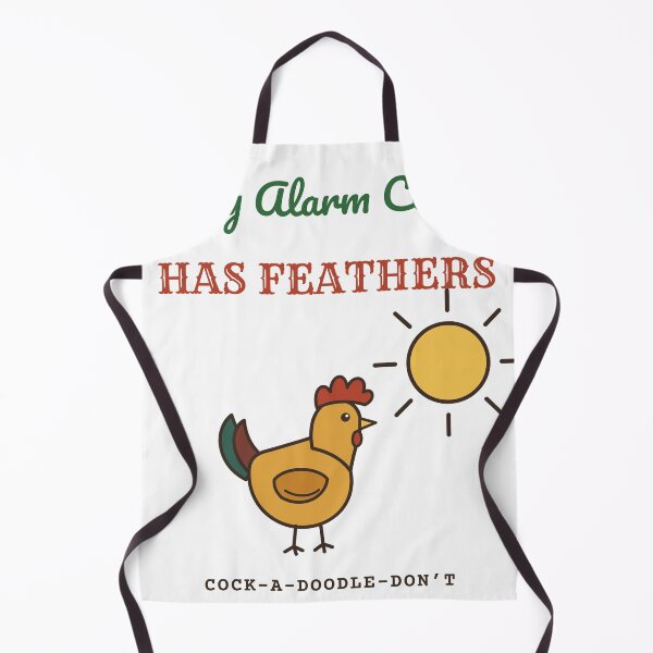 Item preview, My Alarm Clock Has Feathers Funny Rooster designed and sold by HenAndHeller.