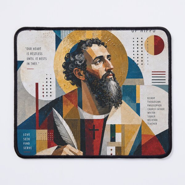 Item preview, Saint Augustine of Hippo Painting – Faith, Philosophy and Wisdom designed and sold by GalleryKauffeld.
