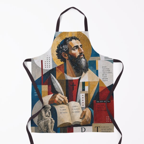 Item preview, Saint Augustine of Hippo Painting – Faith, Philosophy and Wisdom designed and sold by GalleryKauffeld.