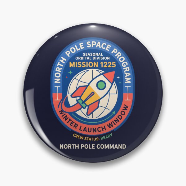 Item preview, Space Program North Pole Winter Mission Patch designed and sold by SplashTastic.