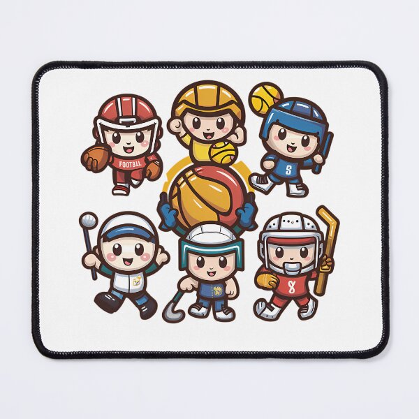 Item preview, Kids Playing Sports Football Basketball Hockey Volleyball Tennis designed and sold by Perdunegatax.