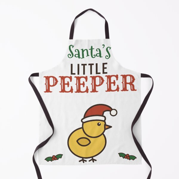 Item preview, Santas Little Peeper Cute Christmas Chick designed and sold by HenAndHeller.