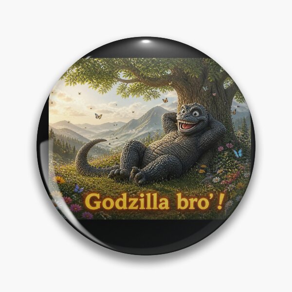 Item preview, Godzilla Bro': Resting under a tree designed and sold by NubesDesignCH.