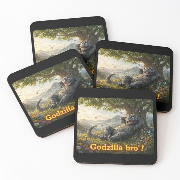 Item preview, Godzilla Bro': Resting under a tree designed and sold by NubesDesignCH.