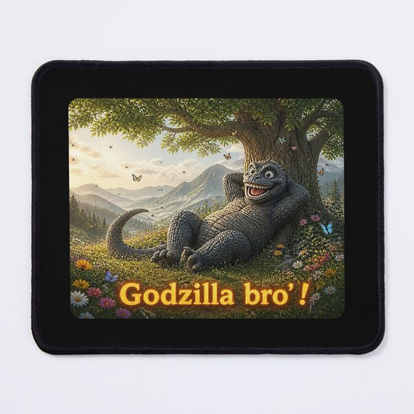 Item preview, Godzilla Bro': Resting under a tree designed and sold by NubesDesignCH.