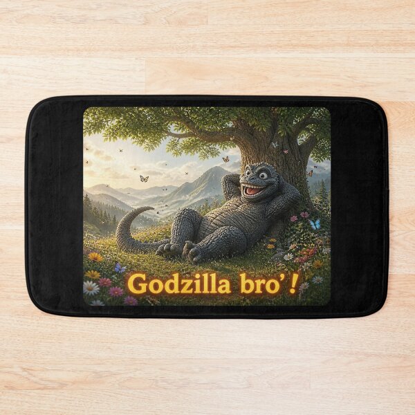 Item preview, Godzilla Bro': Resting under a tree designed and sold by NubesDesignCH.