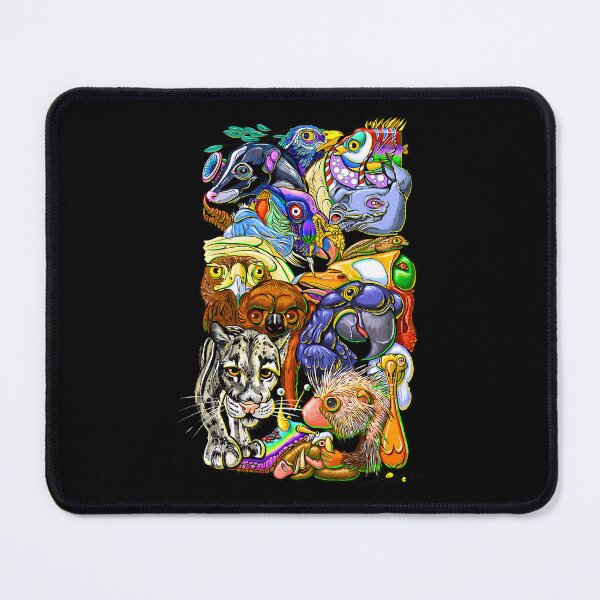 Item preview, Wildlife Animal Collage Parrot Skunk Eagle Leopard Porcupine designed and sold by Perdunegatax.