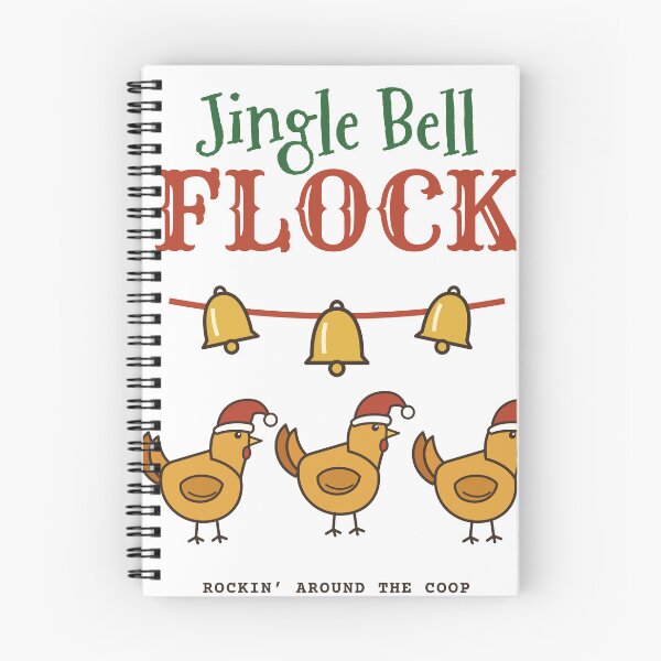Item preview, Jingle Bell Flock Funny Christmas Chickens designed and sold by HenAndHeller.