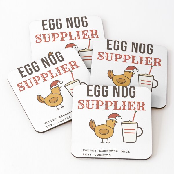 Item preview, Egg Nog Supplier Funny Christmas Chicken designed and sold by HenAndHeller.