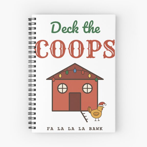 Item preview, Deck the Coops Funny Christmas Chicken Coop designed and sold by HenAndHeller.