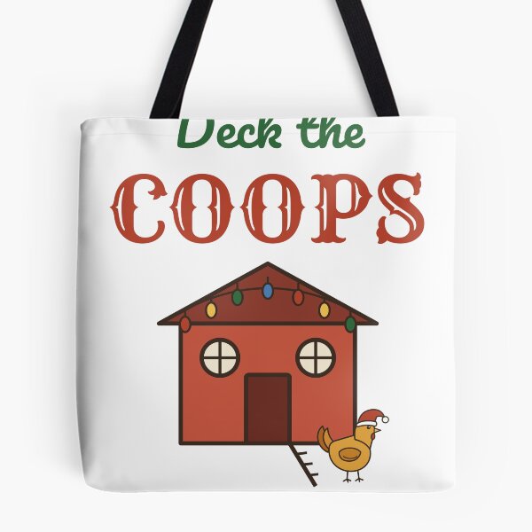 Item preview, Deck the Coops Funny Christmas Chicken Coop designed and sold by HenAndHeller.