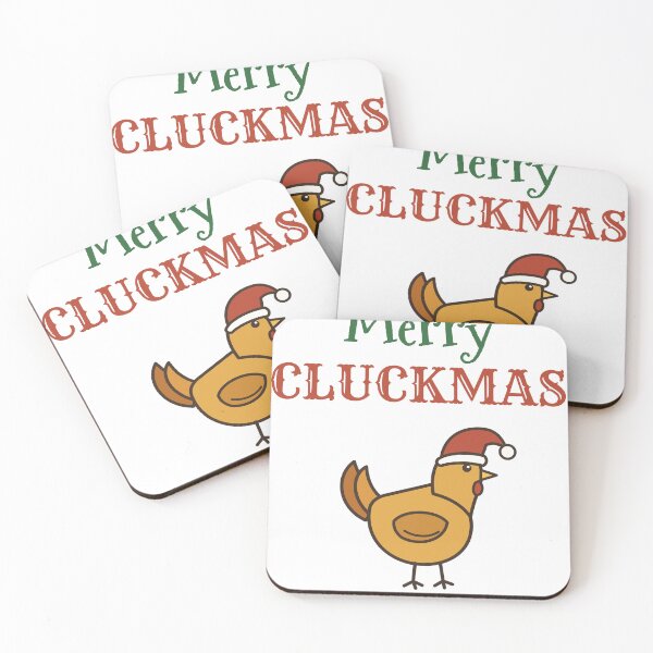 Item preview, Merry Cluckmas Funny Christmas Chicken designed and sold by HenAndHeller.