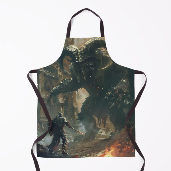 Item preview, Epic battle: Dark fantasy knight versus horned demon designed and sold by Artdavesalzburg.