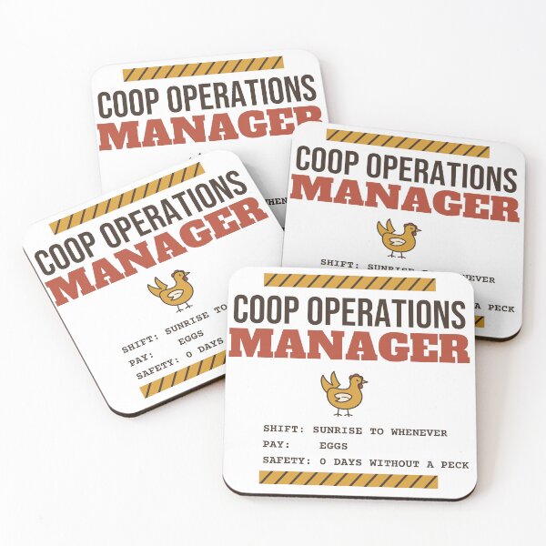 Item preview, Coop Operations Manager Funny Chicken Keeper designed and sold by HenAndHeller.