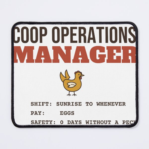 Item preview, Coop Operations Manager Funny Chicken Keeper designed and sold by HenAndHeller.