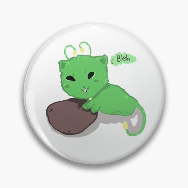 Item preview, Alien cat biscuiting pillow design designed and sold by MysticRacoon6.
