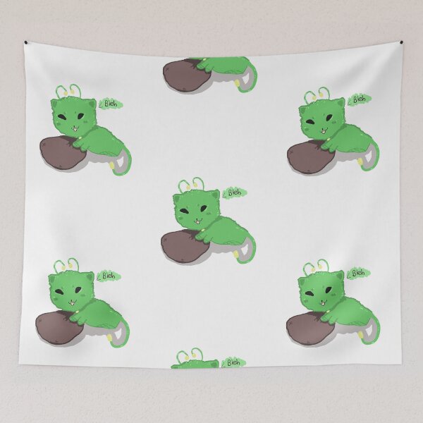 Item preview, Alien cat biscuiting pillow design designed and sold by MysticRacoon6.