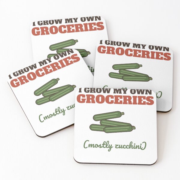 Item preview, I Grow My Own Groceries Funny Zucchini Garden designed and sold by HenAndHeller.