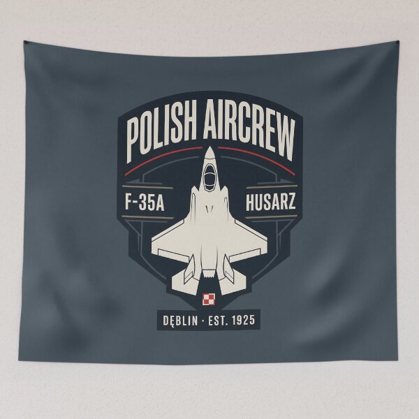 Item preview, Military Aviation Polish Aircrew F-35A Jet Emblem designed and sold by SplashTastic.
