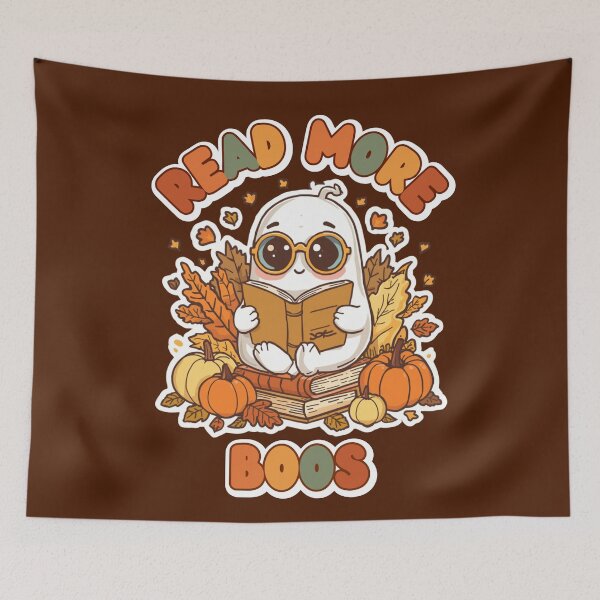 Item preview, Read More Boos Cute Halloween Ghost Reading Book Autumn Fall Aesthetic designed and sold by ArtsyExplorer.
