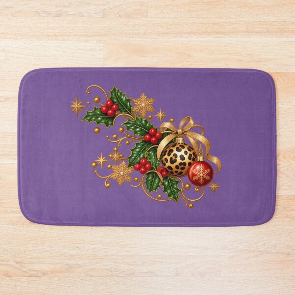 Item preview, Leopard Bauble Christmas Holiday Design designed and sold by annenambiro.