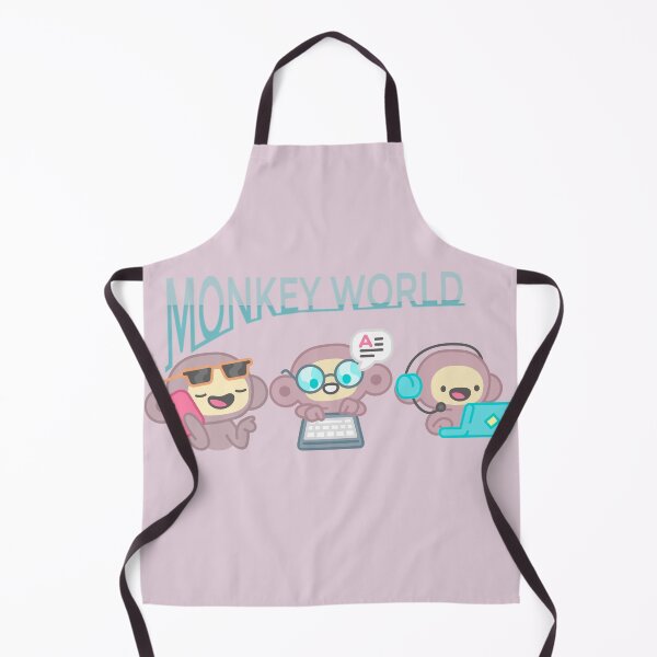 Item preview, Monkey World Cute Funny Monkeys Tech &Work Design designed and sold by pavinikastudio.