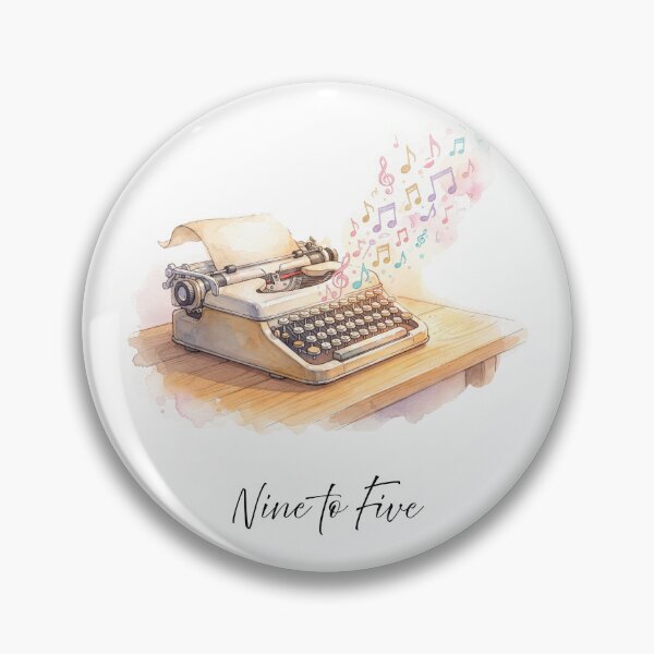 Item preview, Nine to Five Typewriter Watercolour Art designed and sold by made by Golightly x.