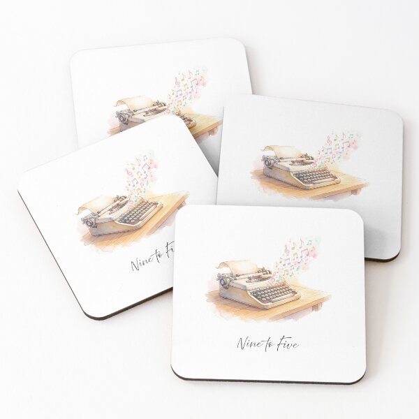 Item preview, Nine to Five Typewriter Watercolour Art designed and sold by made by Golightly x.