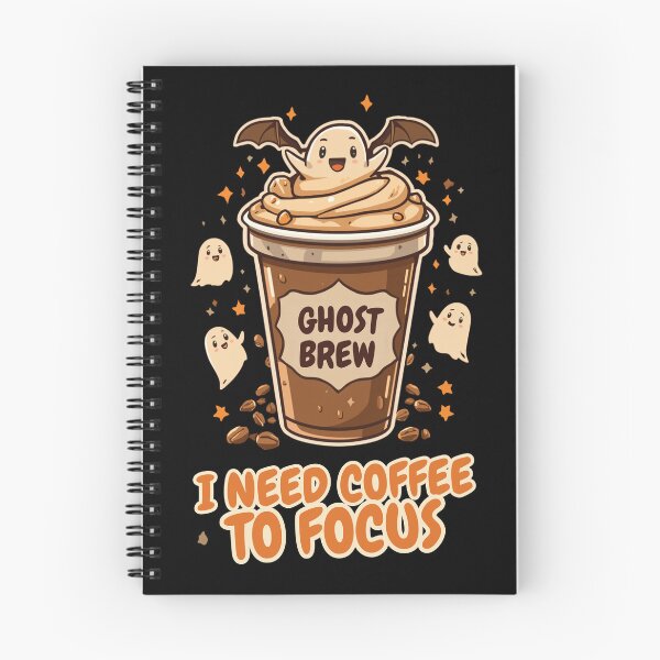 Item preview, Cute Halloween Ghost Brew I Need Coffee To Focus designed and sold by ArtsyExplorer.