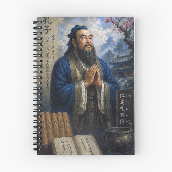 Item preview, Confucius – Ancient Chinese Philosopher Painting designed and sold by GalleryKauffeld.