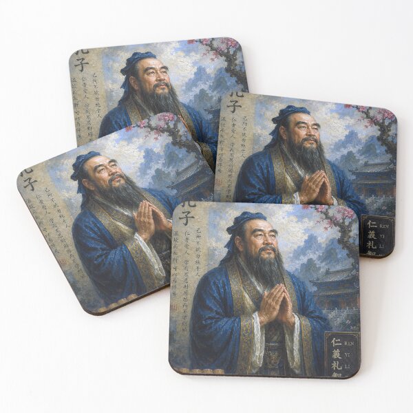 Item preview, Confucius – Ancient Chinese Philosopher Painting designed and sold by GalleryKauffeld.