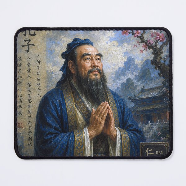Item preview, Confucius – Ancient Chinese Philosopher Painting designed and sold by GalleryKauffeld.