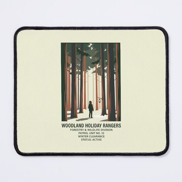 Item preview, Park Ranger Woodland Holiday Patrol Vintage Art designed and sold by SplashTastic.