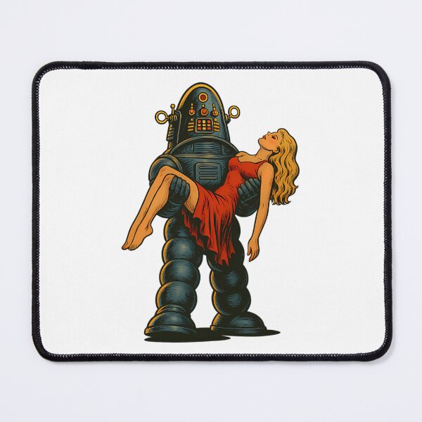 Item preview, Giant Metal Robot Carrying Woman In Red Dress designed and sold by Megidaertasf.