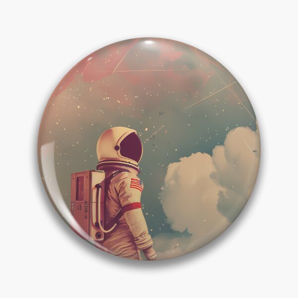 Item preview, Retro Cosmic Explorer: Awe of the Distant Moon designed and sold by Artdavesalzburg.