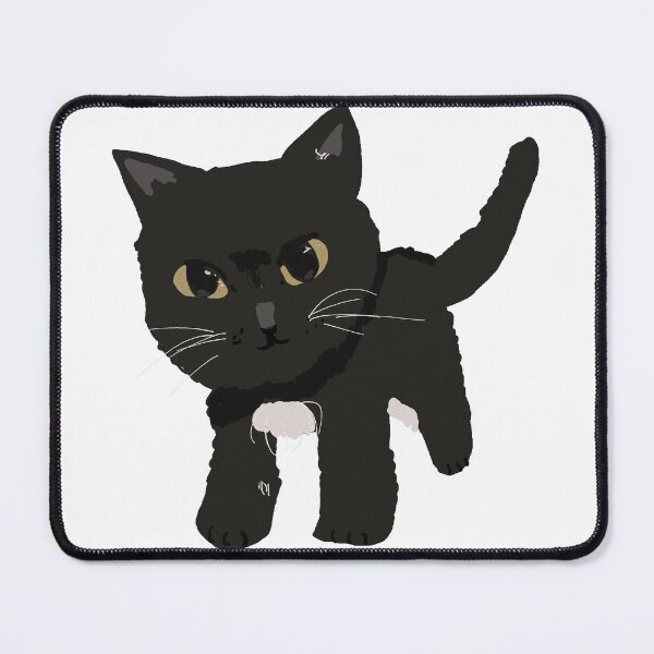 Item preview, Black kitten with white fluff designed and sold by MysticRacoon6.