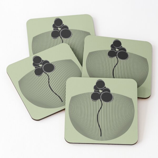 Item preview, Abstract Botanical Elegance Minimalist Black Plant Art designed and sold by NB-Artmagic.