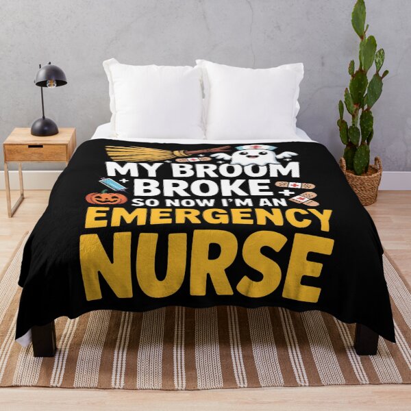 Item preview, 1.	Emergency Nurse Halloween Broken Broom Funny Design designed and sold by limanol.