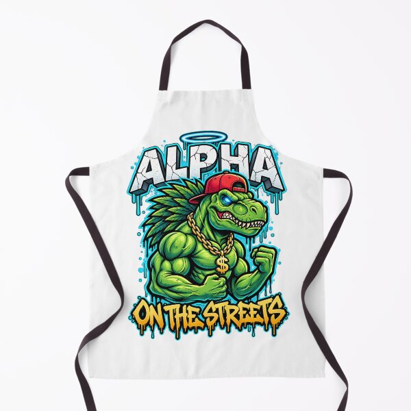 Item preview, Urban Alpha T-Rex – Hip Hop Dinosaur Street Art designed and sold by ZayCreates.