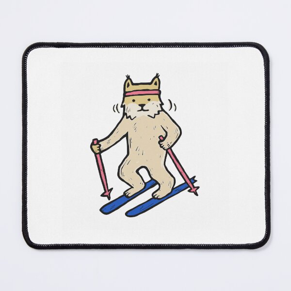 Item preview, Cross Country Skiing Lynx in the Track designed and sold by BysonDesigns.