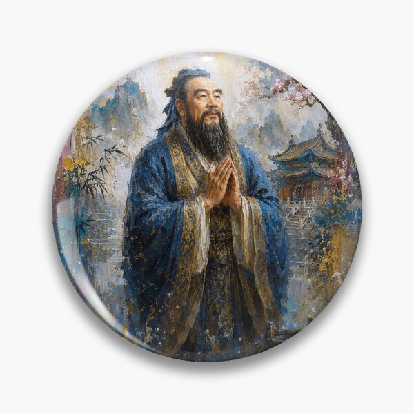 Item preview, Confucius – Ancient Chinese Philosopher Painting designed and sold by GalleryKauffeld.