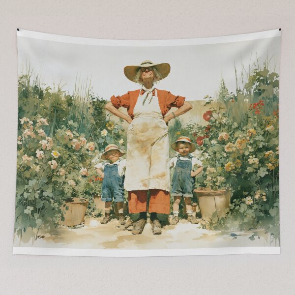 Item preview, Grandma and Her Little Garden Helpers designed and sold by junkydotcom.
