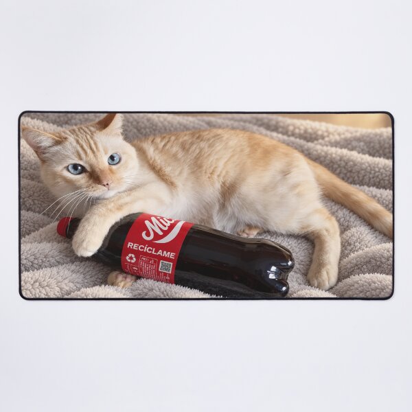 Item preview, Gato Pitufin con MichiCola Edicion Reciclaje designed and sold by MichiCuteCat.