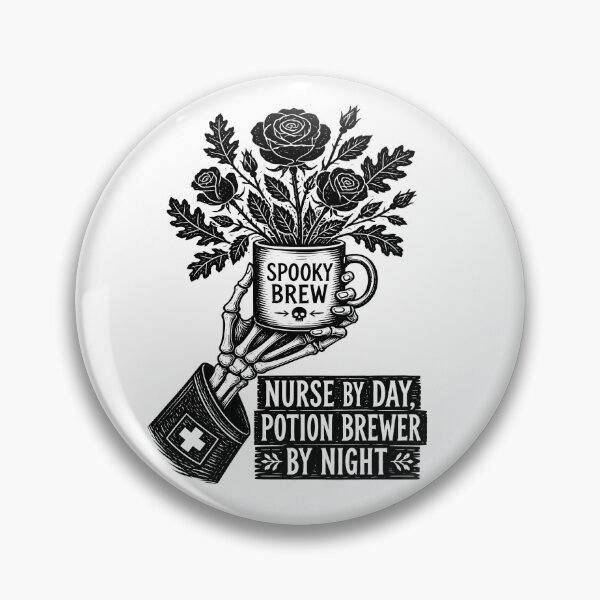 Item preview, Halloween Nurse Coffee – Nurse by Day, Potion Brewer by Night designed and sold by Art-Arcade6.